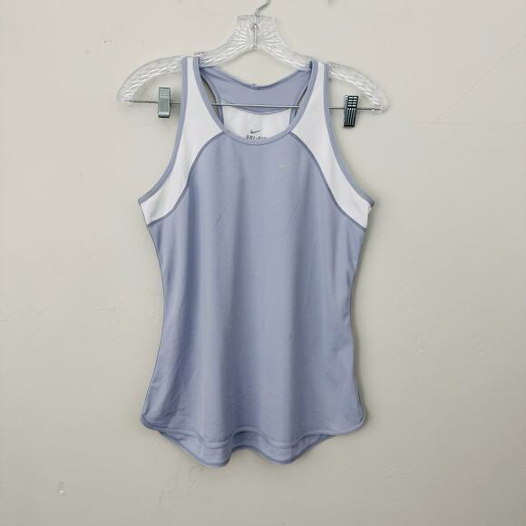 Nike Purple And White Dri Fit Athletic Tank Women’s Size M - Picture 1 of 10